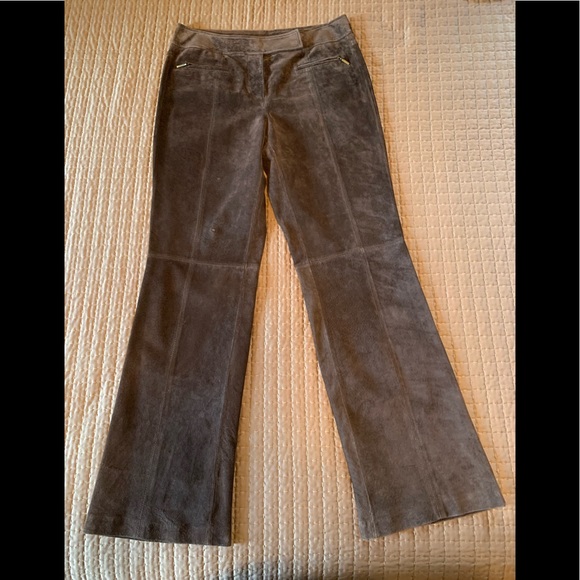LIZ CLAIBORNE 100% SUEDE PANTS - Picture 1 of 5
